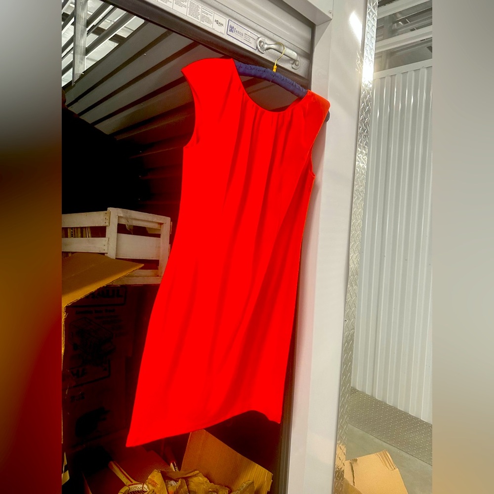 Women’s red dress
